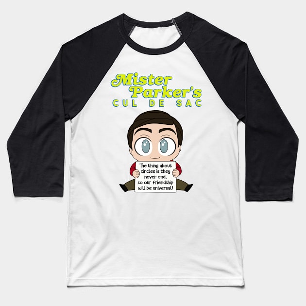 Mr. Parker Sitting Baseball T-Shirt by RotemChan